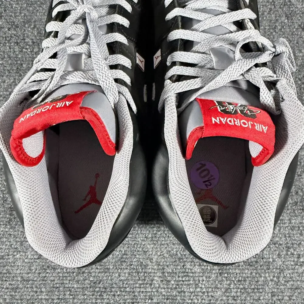 Jordan Stadium 90 Low TD Black Cement Football Cleats Mens 10.5 HQ0210-060 NEW